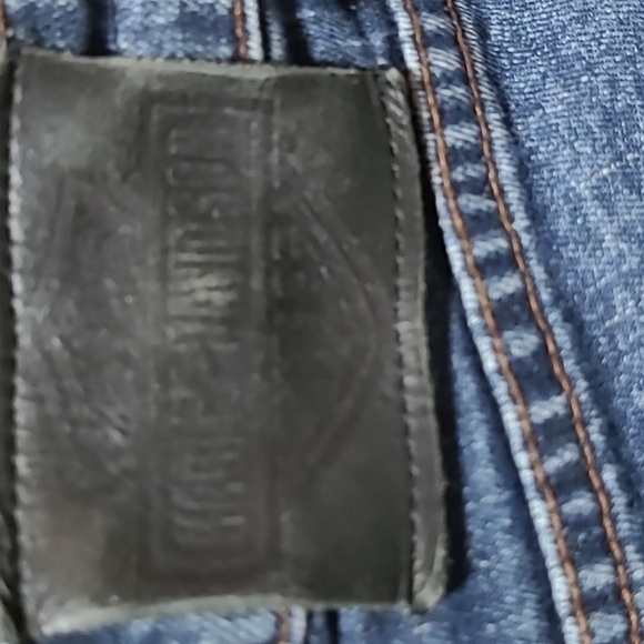 HARLEY DAVIDSON HIGH-WAISTED LONG BOOT-CUT DENIM JEAN - Picture 3 of 15